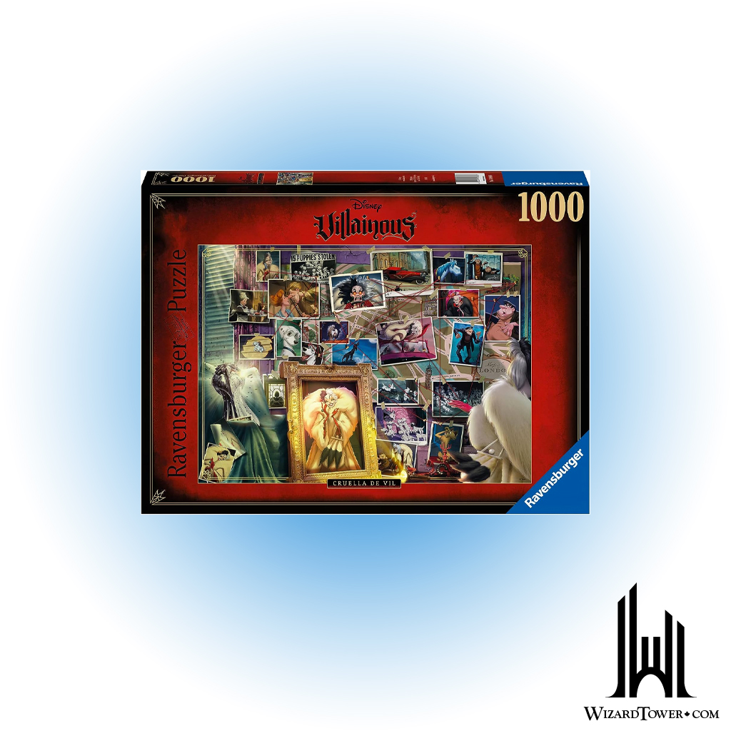 DISNEY VILLAINOUS CRUELLA DE VIL 1000 PC PUZZLE